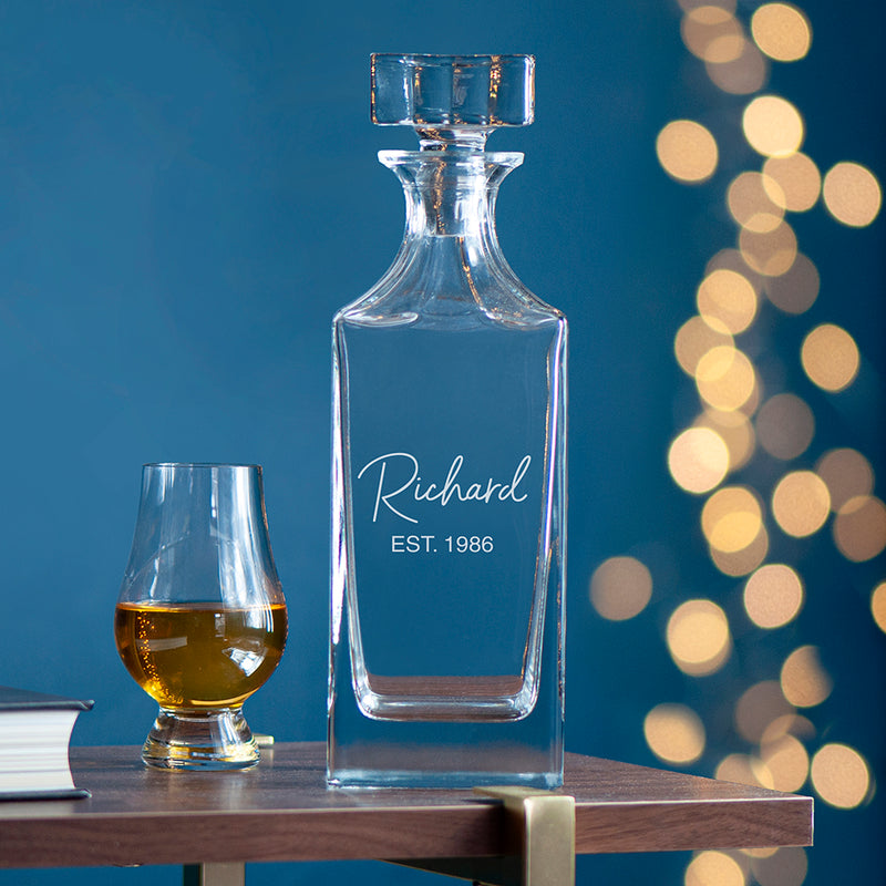 Personalised Timeless Signature Square Decanter