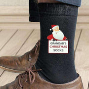 Personalised Men’s Santa Christmas Socks - Myhappymoments.co.uk