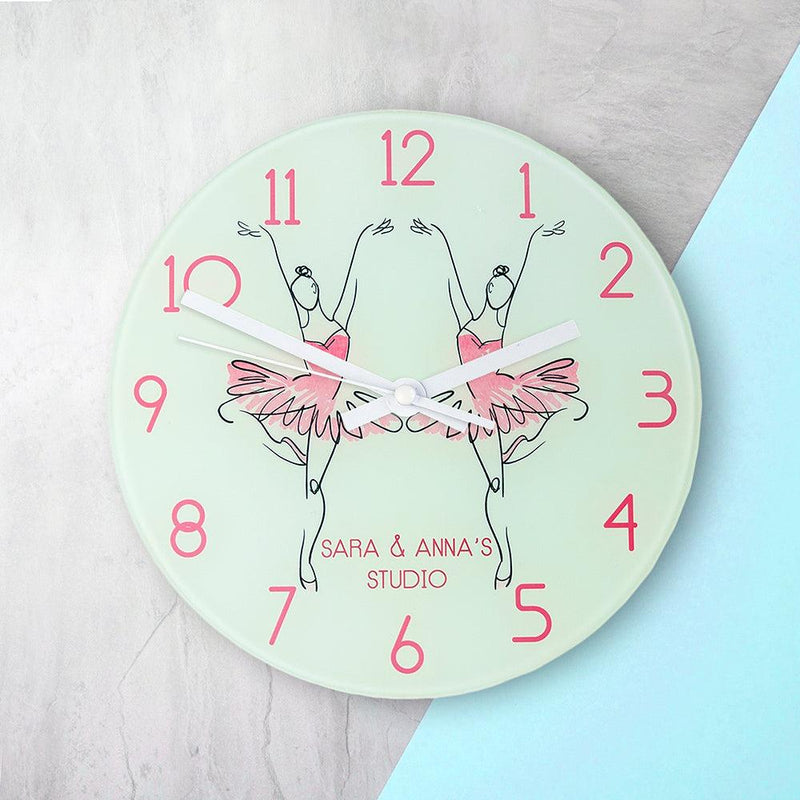 Personalised Ballet Dancer Wall Clock