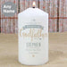 Personalised I Am Glad That You’re My Godfather Candle - Myhappymoments.co.uk