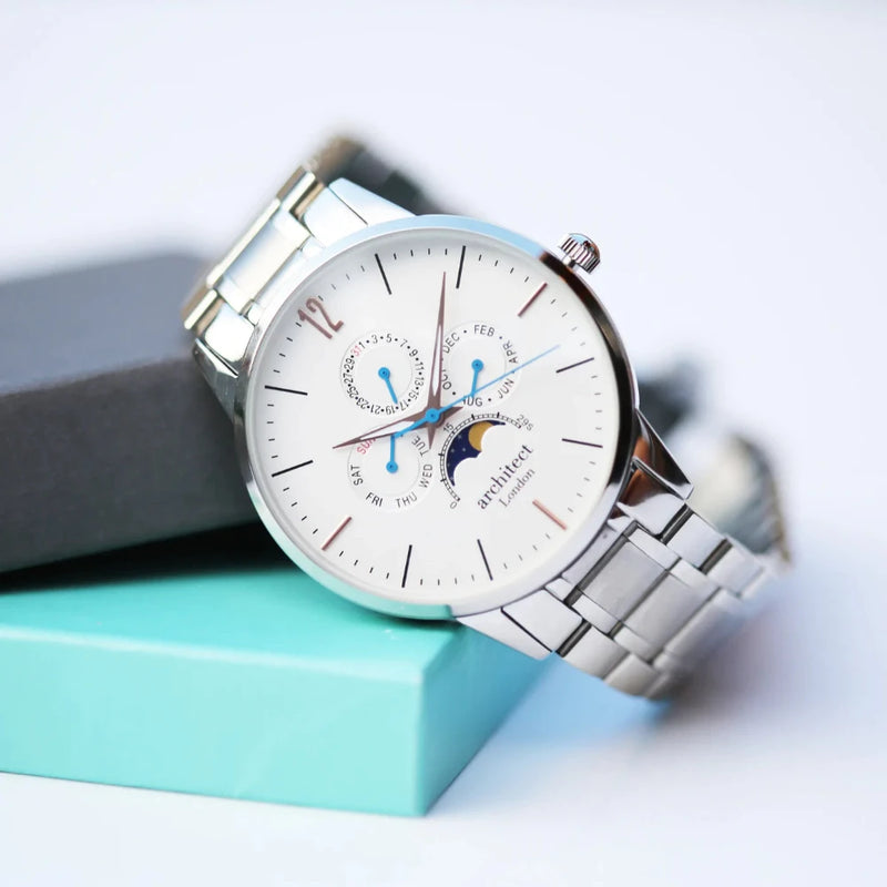 Personalised Men's Architect Apollo White Watch