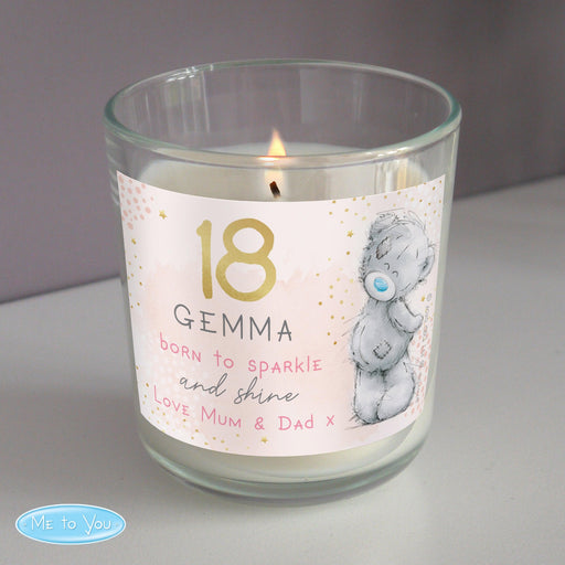 Personalised Me To You Birthday Scented Jar Candle