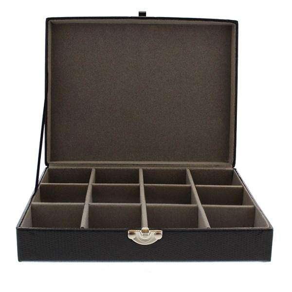 Personalised Large Cufflink Compartment Box - Myhappymoments.co.uk