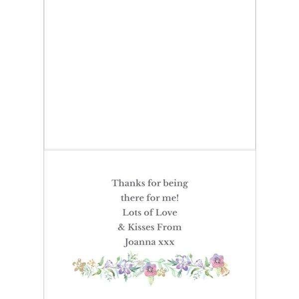 Personalised Thank You For Being My Bridesmaid Card - Myhappymoments.co.uk