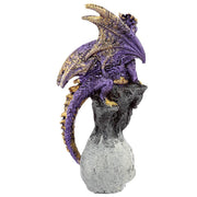 Skull Dragon Dark Legends Dragon Figurine - Purple