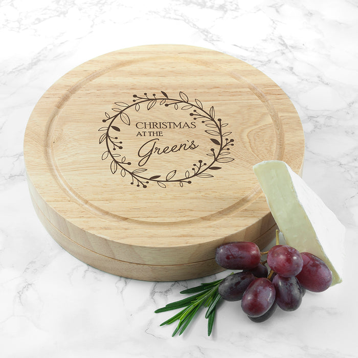 Personalised Classic Family Christmas Cheese Set