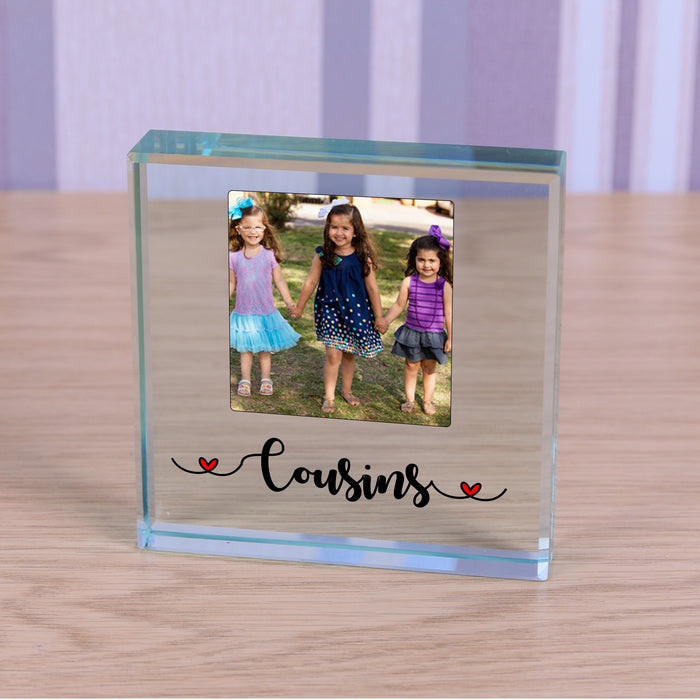 Photo Glass Token - Cousins