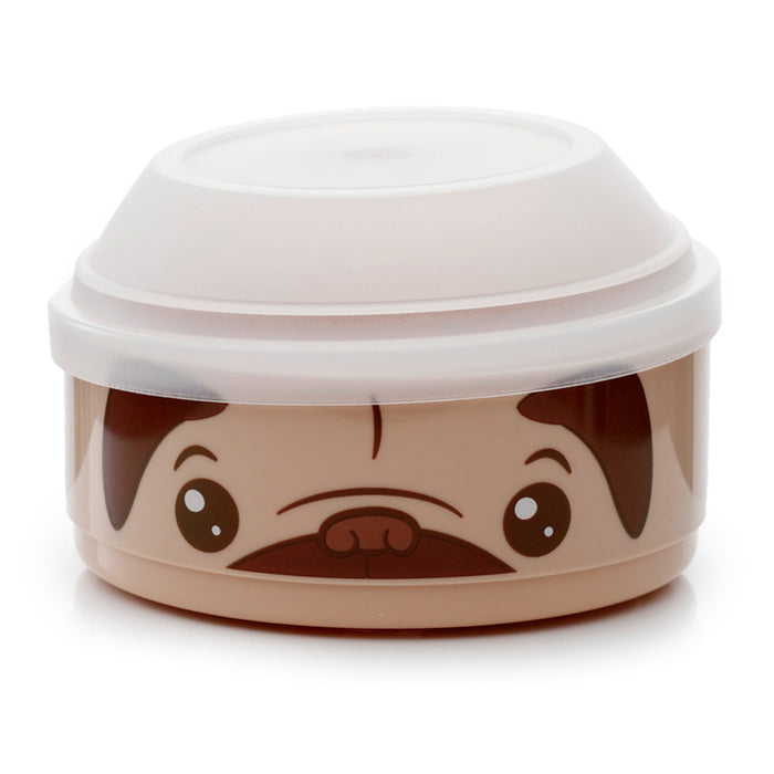 Mopps Pug Stacked Round Bento Lunch Box