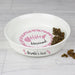 Personalised Pink Fish Bone Design Cat Bowl - Myhappymoments.co.uk