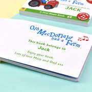 Personalised Old Macdonald Sound Book - Myhappymoments.co.uk