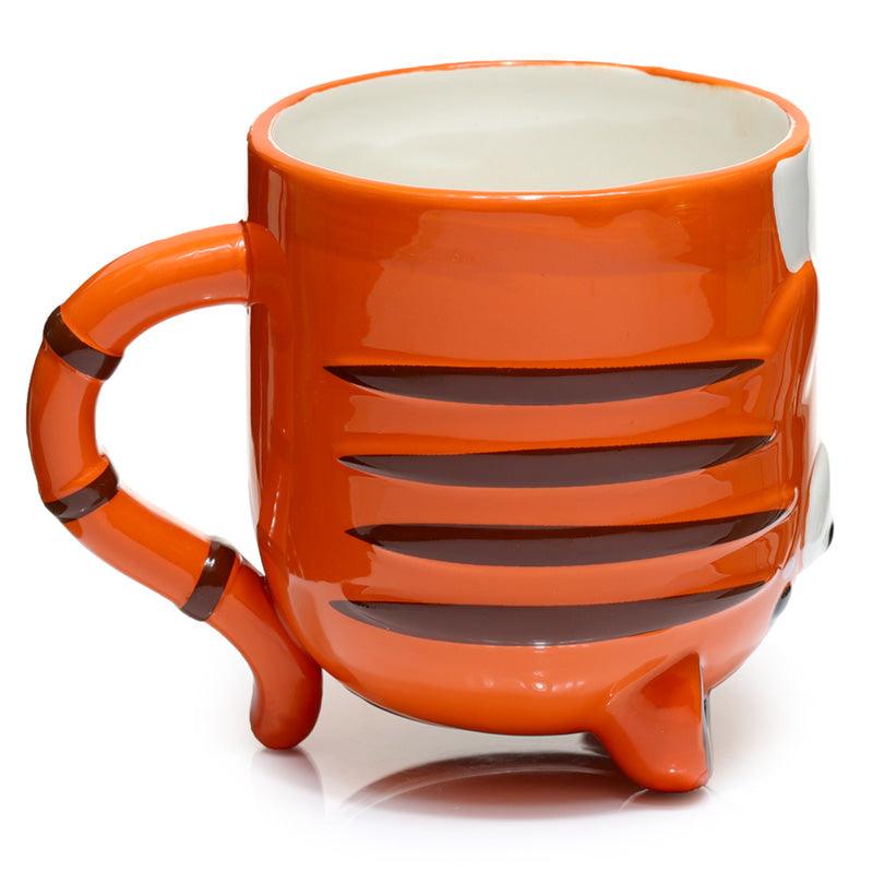 Novelty Upside Down Ceramic Tiger Mug
