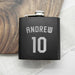 Personalised Football Shirt Hip Flask - Birthday Gift For Him