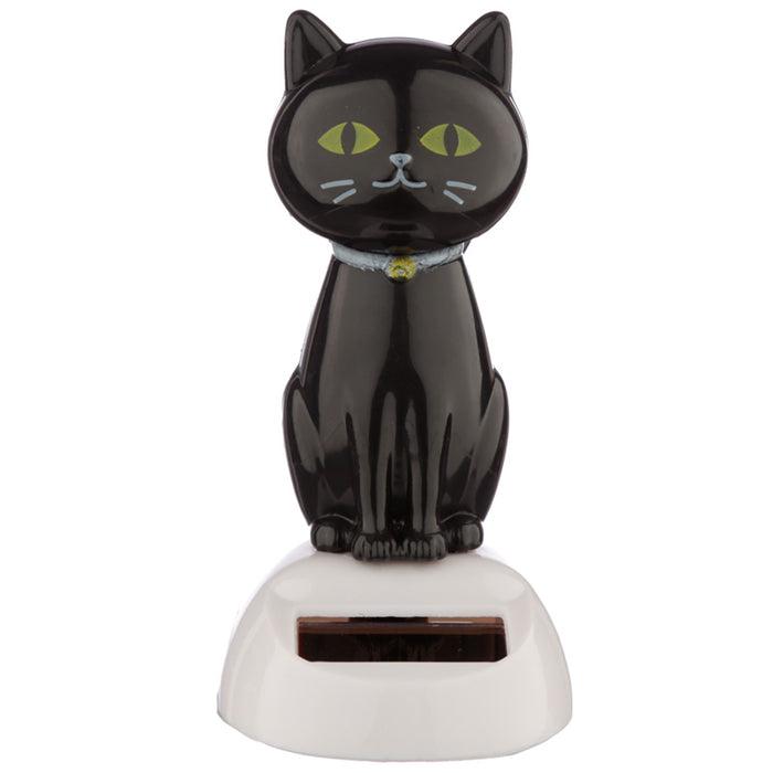 Lucky Black Cat Solar Dashboard Pal