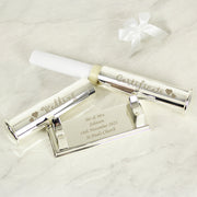 Personalised Wedding Day Silver Plated Certificate Holder