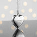 Personalised 925 Sterling Silver Heart Necklace