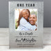 Personalised Anniversary Glitter Glass Photo Frame 4x4 - Myhappymoments.co.uk