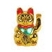 Maneki Neko Waving Cat Good Luck Bringer - Gold