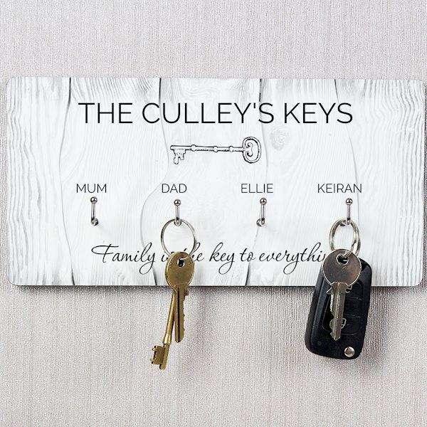 Personalised Family Names Wall Hooks - Myhappymoments.co.uk