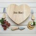 Personalised Romantic Heart Cheese Board - Myhappymoments.co.uk