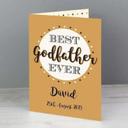 Personalised Best Godfather Card - Myhappymoments.co.uk
