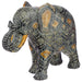Thai Geometric Elephant Feng Shui Symbol Figurine