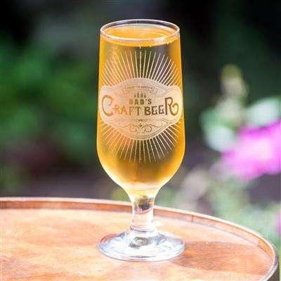 Tall Personalised Craft Beer Glass - Myhappymoments.co.uk