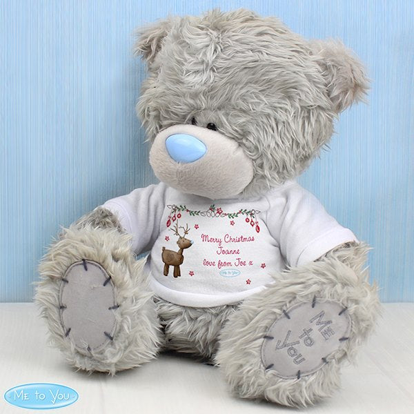 Personalised Me To You Teddy Bear with Christmas Reindeer T-Shirt - Myhappymoments.co.uk