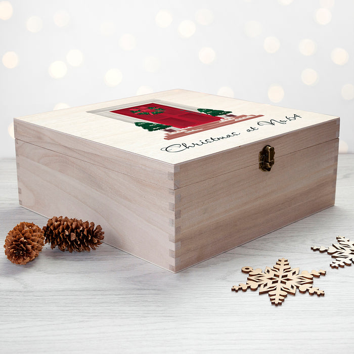 Personalised Door Number Family Christmas Box