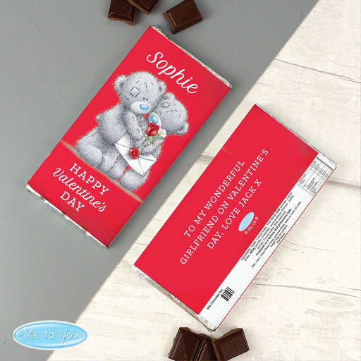 Personalised Me to You Valentine Milk Chocolate Bar