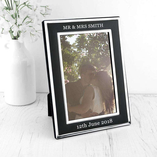 Personalised Silver Plated Wedding Photo Frame - Myhappymoments.co.uk