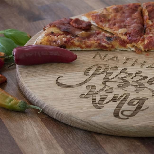 Personalised 'Pizza King' Pizza Board