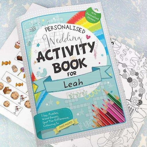 Personalised Wedding Activity Book with Stickers - Myhappymoments.co.uk