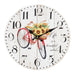 34cm Shabby Chic Red Bicycle Clock