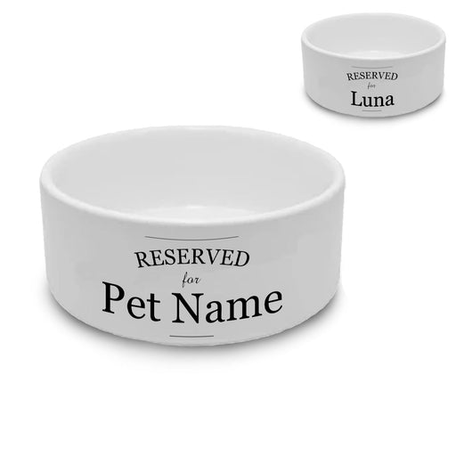 Personalised Dog Bowl with Reserved Design Image 2