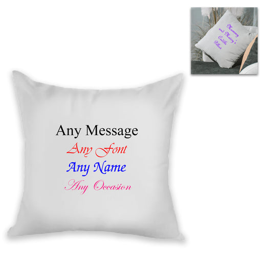 Personalised Cushion - Add Any Message Image 2
