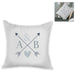 Personalised Cushion - Couple's Initials Design Image 1