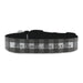 Personalised Large Dog Collar with Black Tartan Background, Personalise with Any Name or Details Image 1
