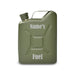 Engraved Green Jerry Can Hip Flask with Fuel Design Image 2