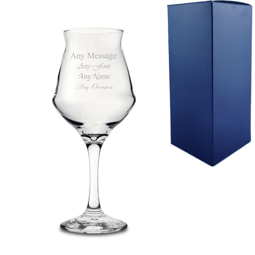 Engraved 14oz Sommelier Beer Glass with Gift Box Image 1