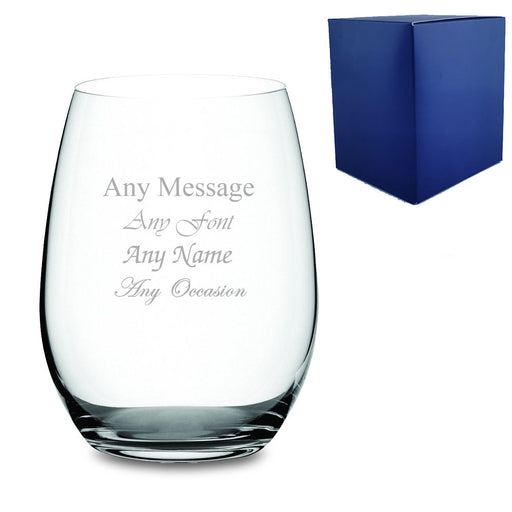 Engraved 21oz Pure Stemless Gin Tumbler with Gift Box Image 1