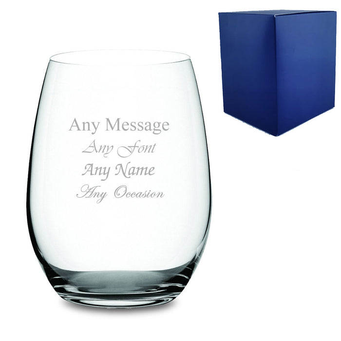 Engraved 21oz Pure Stemless Gin Tumbler with Gift Box Image 2