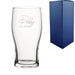 Engraved Tulip Pint Glass with Daddy Est. Date design Image 2