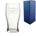 Engraved Tulip Pint Glass with Congratulations! You raised an Awesome Child design Image 2