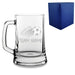 Engraved Football Tankard with Come On Curved Football Design Image 1