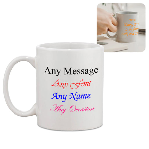 Personalised Mug with Any Message Image 2