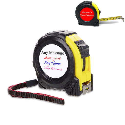5 Metre Tape Measure, Personalise with Any Message with Any Colour Image 1