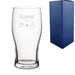 Engraved Funny Birthday Pint Glass with Name Age +1 