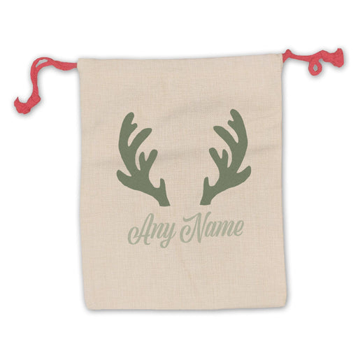 Christmas Presents Sack with Antlers Design Image 1