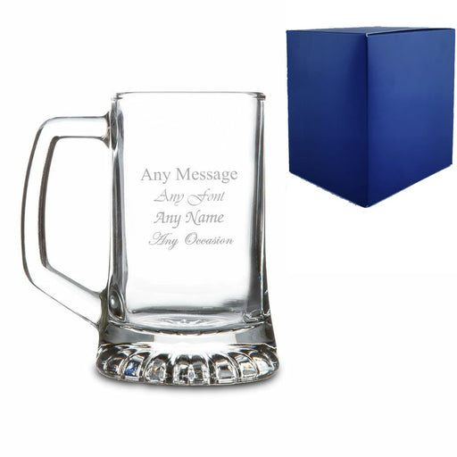 Engraved 9.5oz Stern Tankard with Gift Box Image 1