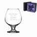 Engraved Brandy Cognac Glass with Premium Satin Lined Gift Box Image 1